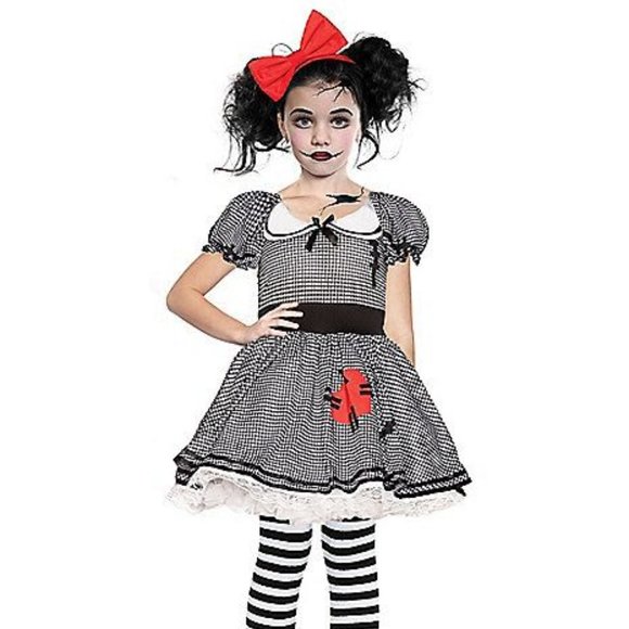 Girls Spirit Wind-Up Dolly Halloween Costume - Picture 1 of 4